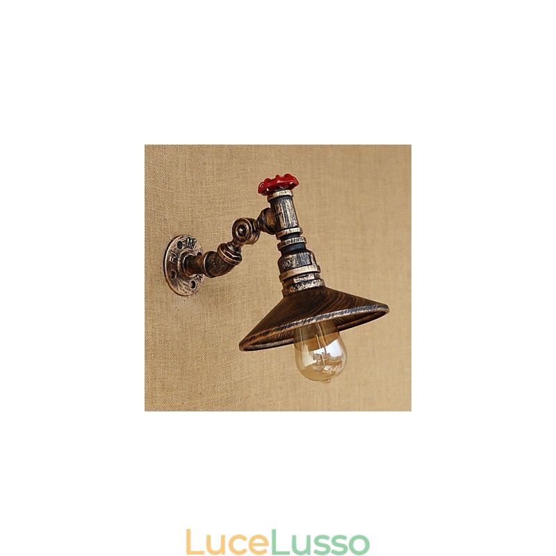 Caratteristica della pittura retrò del paese per le luci da parete con braccio oscillante girevole in stile mini