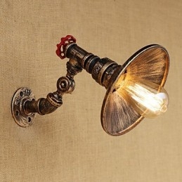 Caratteristica della pittura retrò del paese per le luci da parete con braccio oscillante girevole in stile mini