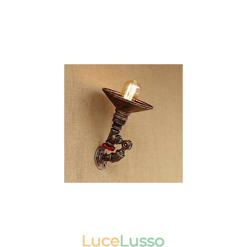 Caratteristica della pittura retrò del paese per le luci da parete con braccio oscillante girevole in stile mini