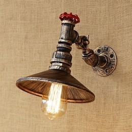 Caratteristica della pittura retrò del paese per le luci da parete con braccio oscillante girevole in stile mini