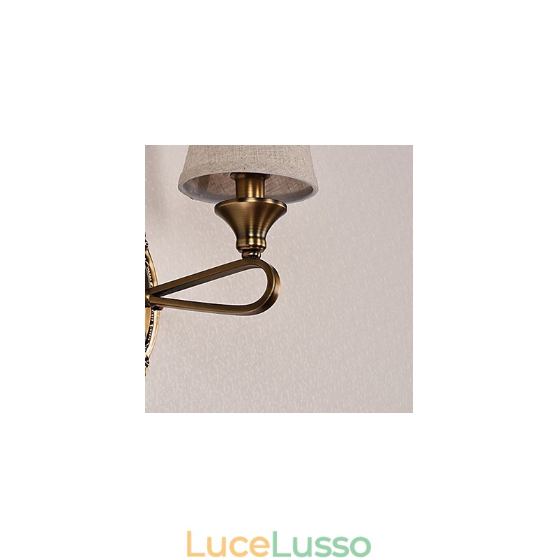 Applique da parete classica tradizionale elettroplaccata per la protezione degli occhi Applique da parete