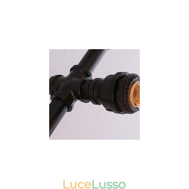 Vintage Water Pipe Lovering Heart Creative Applique da parete Industriale Soggiorno Ristorante Bar Caffetteria Decorazione Applique da parete