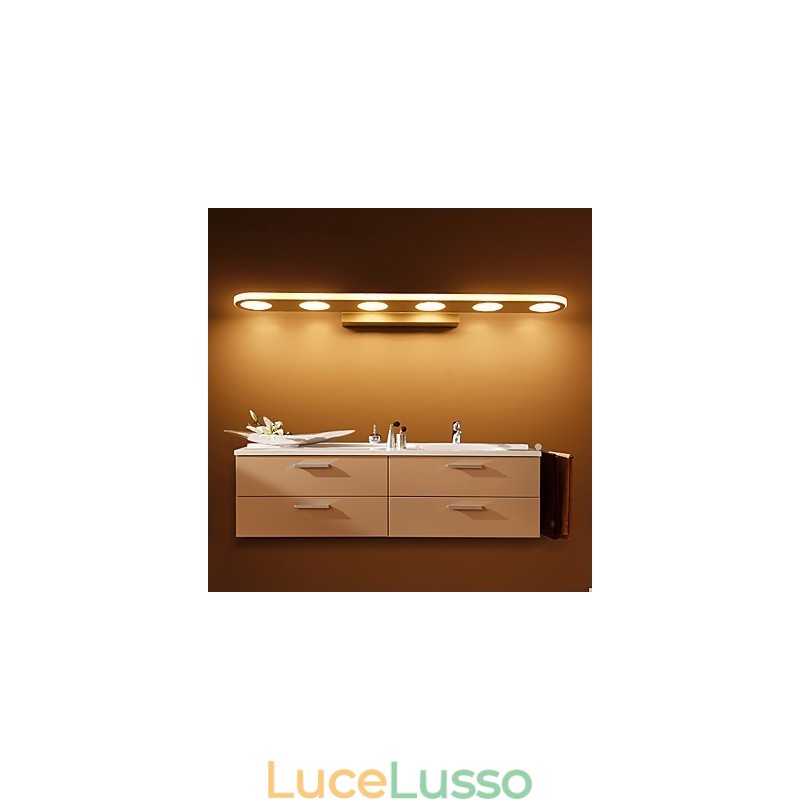 Applique da parete moderna contemporanea integrata per illuminazione da bagno downlight
