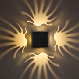 Moderna lampada da parete in alluminio leggero da montare a filo Decora le luci da parete