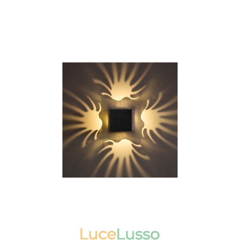 Moderna lampada da parete in alluminio leggero da montare a filo Decora le luci da parete