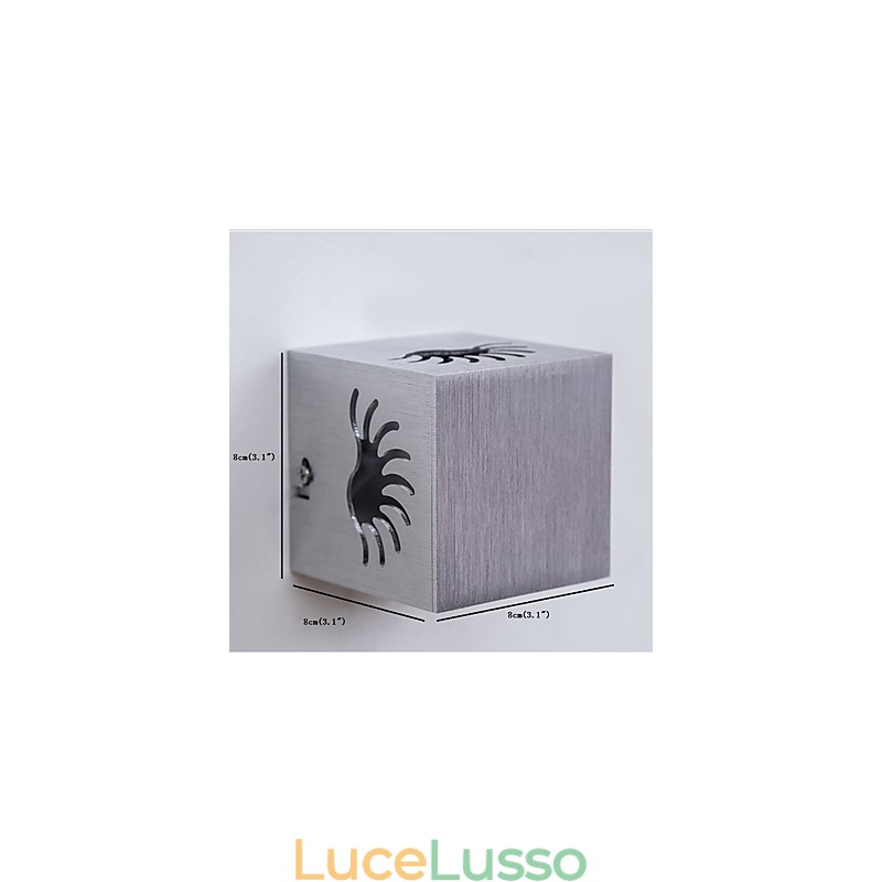 Moderna lampada da parete in alluminio leggero da montare a filo Decora le luci da parete