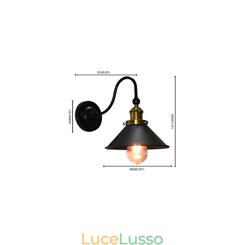 Applique da parete Applique da parete Applique da parete Lampada da parete in ferro Lampada da parete con spada laser nera stupida