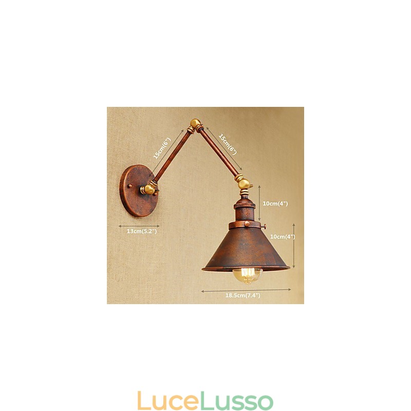 Applique da parete in ottone vintage industriale lampada da parete luce illuminazione per la casa decorazione per interni applique da parete