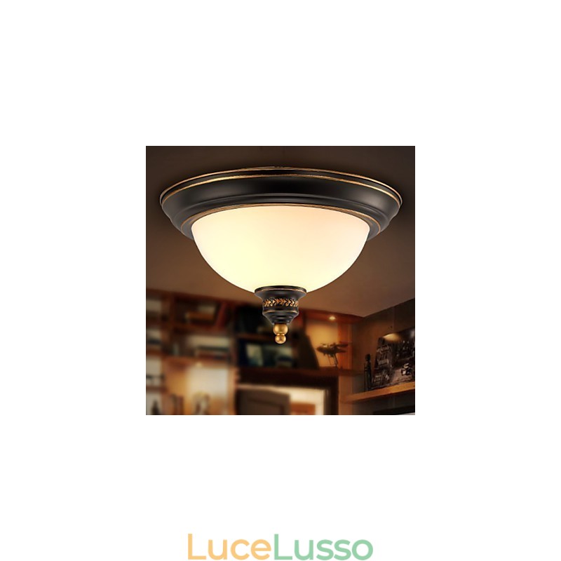 Semplici lampade da soffitto pastorali in bronzo Phnom Penh American Country European Ceiling Lamps Lampada