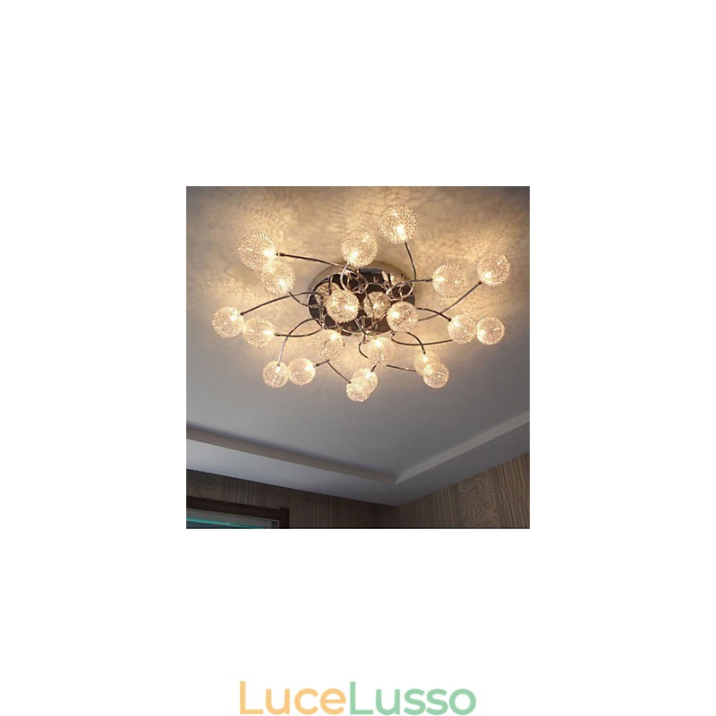 Lampade da soffitto circolari semplici Illuminazione con lampade in ferro