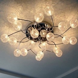 Lampade da soffitto circolari semplici Illuminazione con lampade in ferro