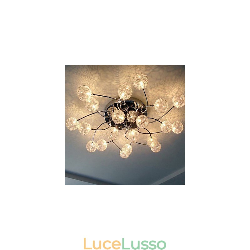Lampade da soffitto circolari semplici Illuminazione con lampade in ferro