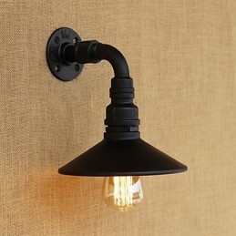Dipinto rustico retrò in stile rustico per applique da parete con luce ambientale in stile mini