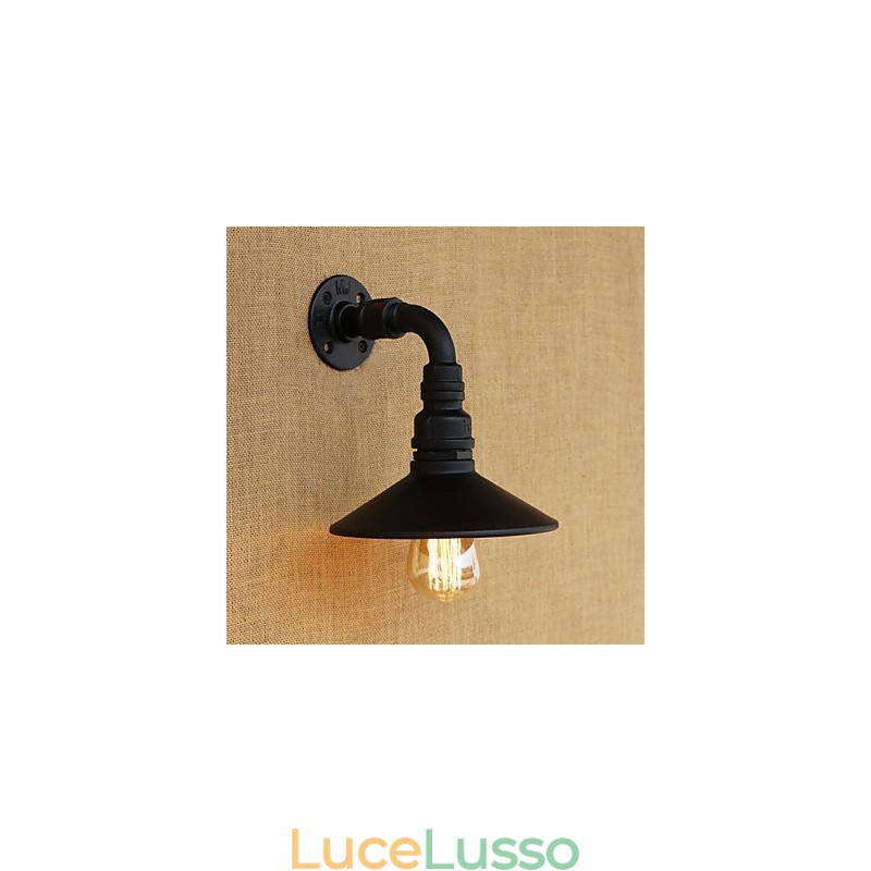 Dipinto rustico retrò in stile rustico per applique da parete con luce ambientale in stile mini