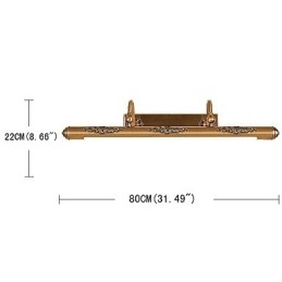 Lampada a specchio 80CM 1Tradizionale Vintage Ottone Antico Caratteristica per