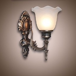 Lampada da parete retrò in stile europeo Lampada da corridoio per hotel Lampada da corridoio Lampada frontale a specchio Lampada da comodino con testa singola