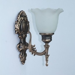 Lampada da parete retrò in stile europeo Lampada da corridoio per hotel Lampada da corridoio Lampada frontale a specchio Lampada da comodino con testa singola