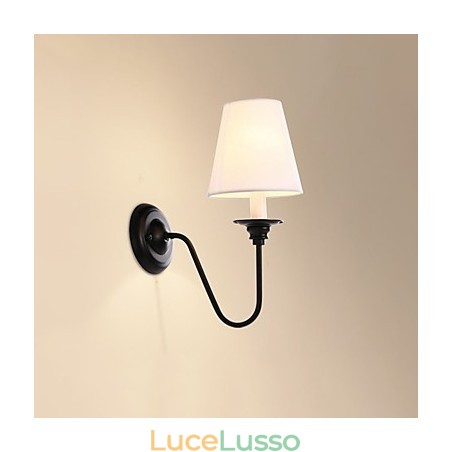 Finitura rustica in ossido nero per protezione degli occhi Applique da parete con luce ambientale Finitura rustica in ossido nero per protezione degli occhi Applique da parete con luce ambientale