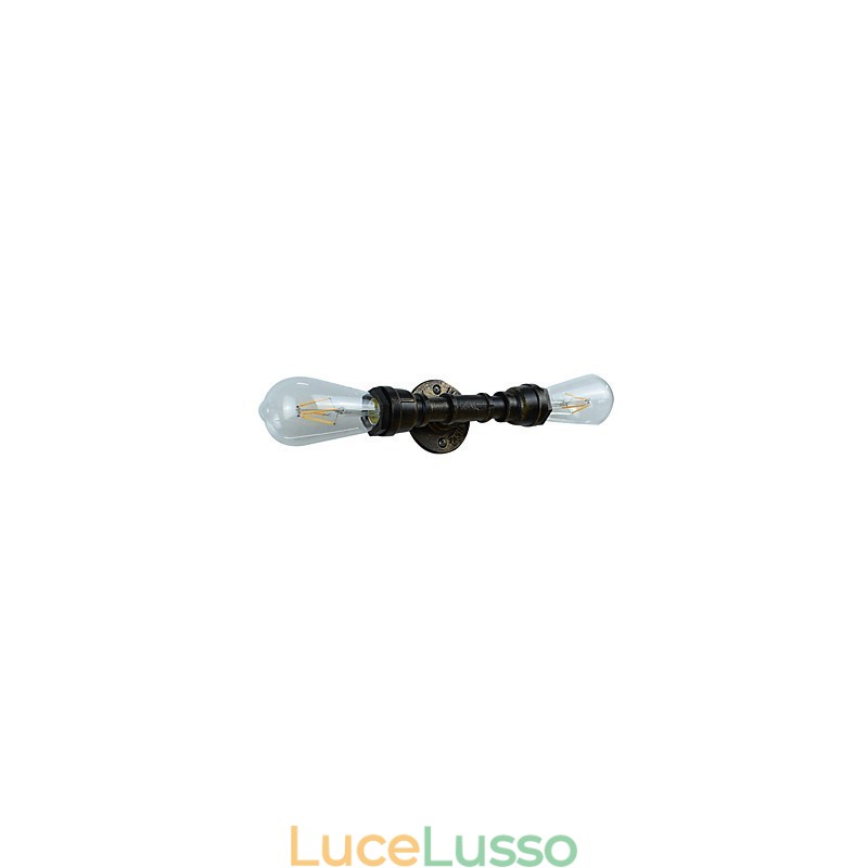 Applique da parete rustica in ottone antico tradizionale classico per luce ambientale
