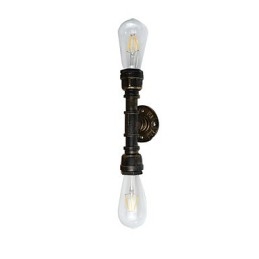 Applique da parete rustica in ottone antico tradizionale classico per luce ambientale