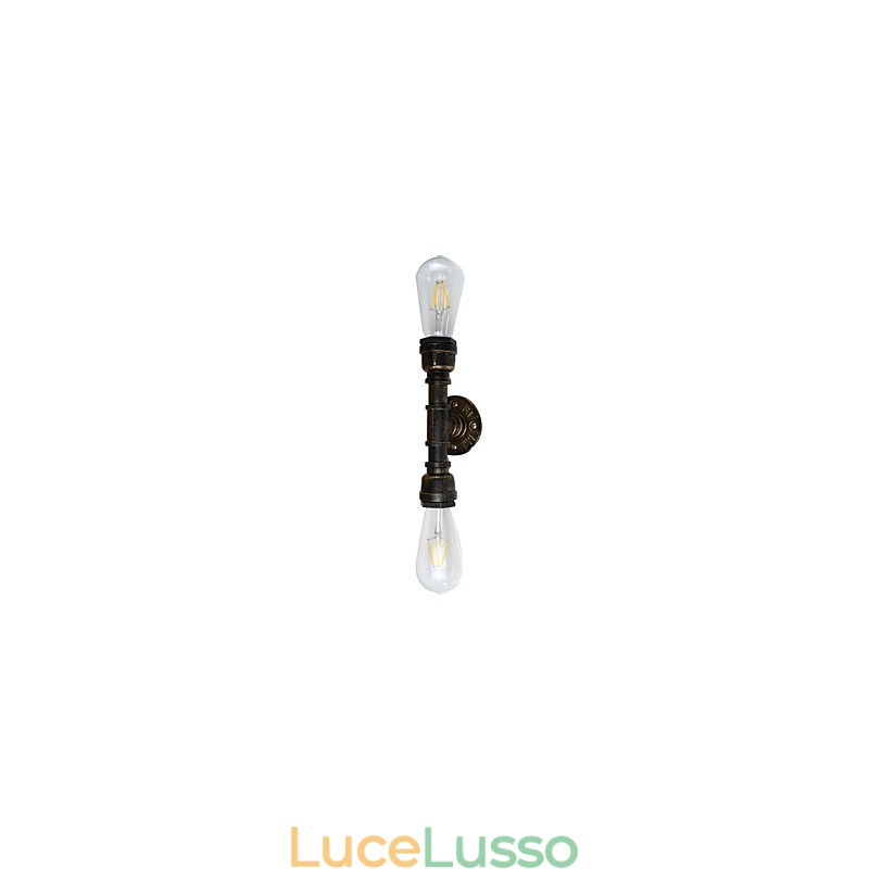 Applique da parete rustica in ottone antico tradizionale classico per luce ambientale