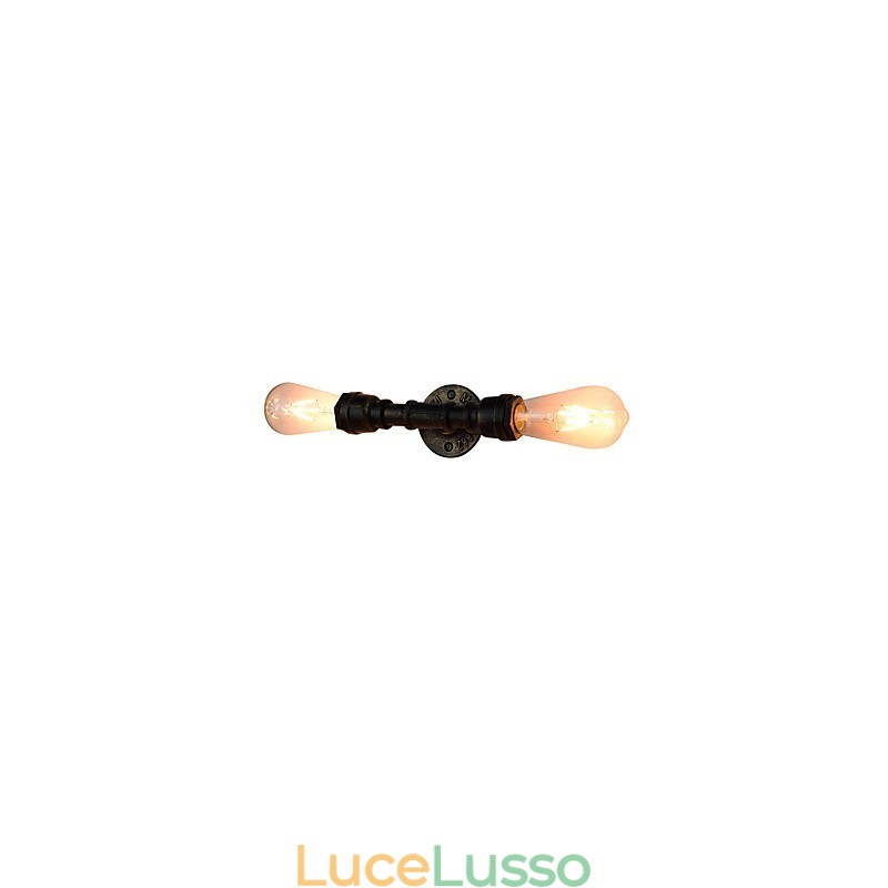 Applique da parete rustica in ottone antico tradizionale classico per luce ambientale