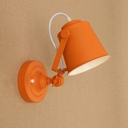 Lampada da parete in acciaio verniciato, decorazione da caffè americano nero opaco, lampada da parete retrò, lampada a spada laser sulla parete