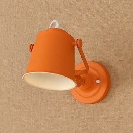 Lampada da parete in acciaio verniciato, decorazione da caffè americano nero opaco, lampada da parete retrò, lampada a spada laser sulla parete