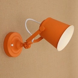 Lampada da parete in acciaio verniciato, decorazione da caffè americano nero opaco, lampada da parete retrò, lampada a spada laser sulla parete