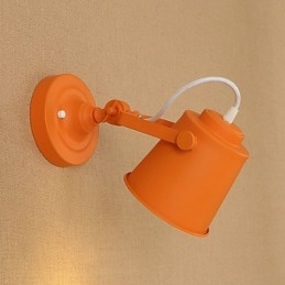 Lampada da parete in acciaio verniciato, decorazione da caffè americano nero opaco, lampada da parete retrò, lampada a spada laser sulla parete