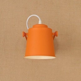 Lampada da parete in acciaio verniciato, decorazione da caffè americano nero opaco, lampada da parete retrò, lampada a spada laser sulla parete