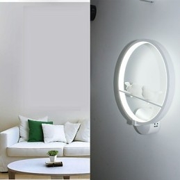 Lampada da parete per camera da letto Lampada da comodino e personalità creativa della moderna lampada da parete per corridoio con scale circolari minimaliste
