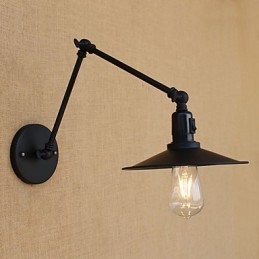 Caratteristica della pittura retrò del paese per le luci del braccio oscillante in stile mini della lampada da parete