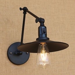 Caratteristica della pittura retrò del paese per le luci del braccio oscillante in stile mini della lampada da parete