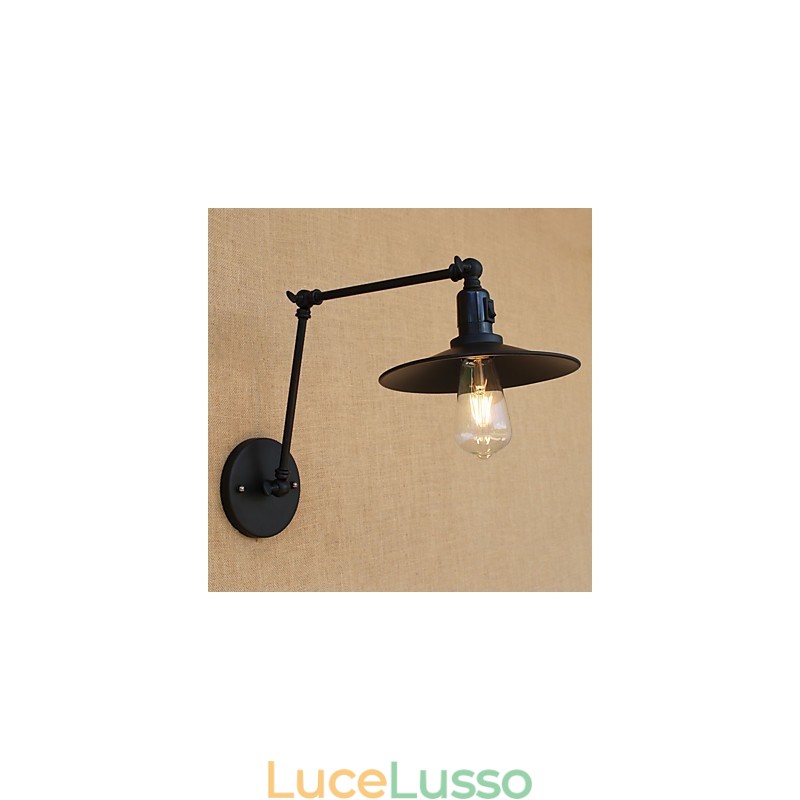 Caratteristica della pittura retrò del paese per le luci del braccio oscillante in stile mini della lampada da parete
