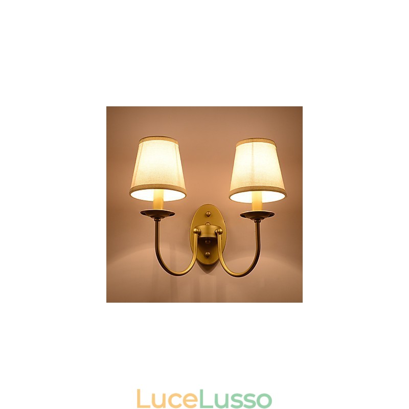 Applique da parete rustiche con luce ambientale, semplice e vintage, con pittura caratteristica