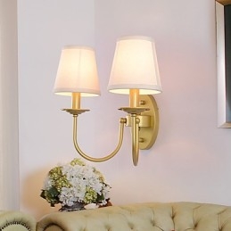 Applique da parete rustiche con luce ambientale, semplice e vintage, con pittura caratteristica