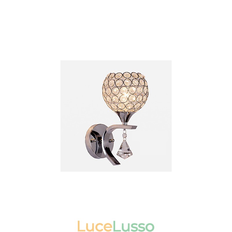 Max Crystal Modern Contemporary Elettroplaccato Caratteristica per Applique da parete in cristallo con luce ambientale