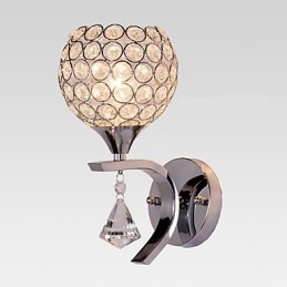Max Crystal Modern Contemporary Elettroplaccato Caratteristica per Applique da parete in cristallo con luce ambientale