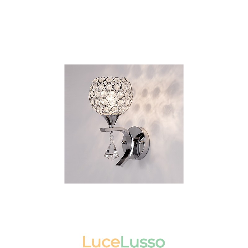 Max Crystal Modern Contemporary Elettroplaccato Caratteristica per Applique da parete in cristallo con luce ambientale
