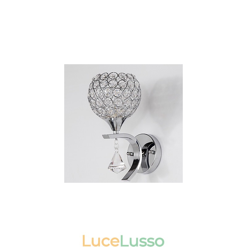 Max Crystal Modern Contemporary Elettroplaccato Caratteristica per Applique da parete in cristallo con luce ambientale