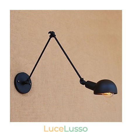 Semplice caratteristica di pittura vintage country per applique da parete con luce ambientale e protezione degli occhi con braccio oscillante in stile mini Semplice caratteristica di pittura vintage country per applique da parete con luce ambientale e protezione degli occhi con braccio oscillante in stile mini