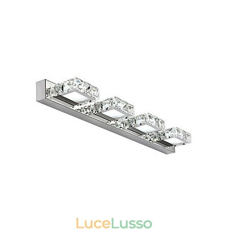 Luce per il bagno, specchio per il trucco in cristallo, 4 luci, illuminazione per la camera da letto del bagno Luce per il bagno, specchio per il trucco in cristallo, 4 luci, illuminazione per la camera da letto del bagno