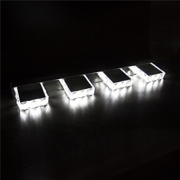 Luce per il bagno, specchio per il trucco in cristallo, 4 luci, illuminazione per la camera da letto del bagno