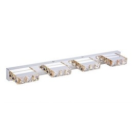 Luce per il bagno, specchio per il trucco in cristallo, 4 luci, illuminazione per la camera da letto del bagno