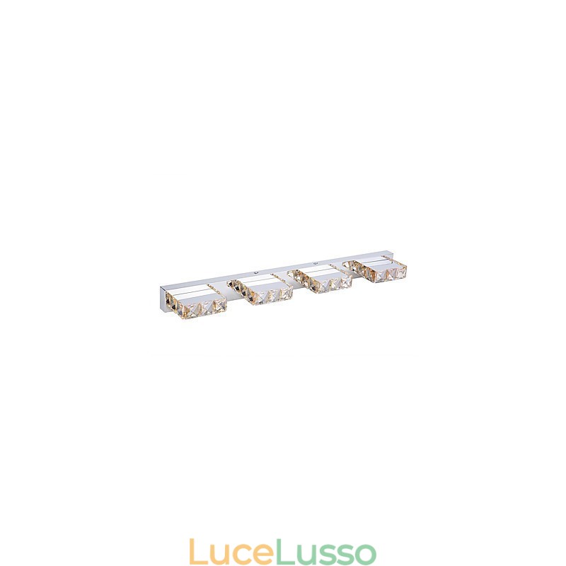 Luce per il bagno, specchio per il trucco in cristallo, 4 luci, illuminazione per la camera da letto del bagno