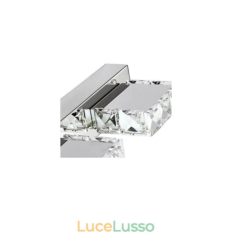 Luce per il bagno, specchio per il trucco in cristallo, 4 luci, illuminazione per la camera da letto del bagno
