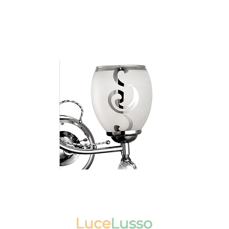 Semplice altra caratteristica per applique da parete con luce ambientale in cristallo