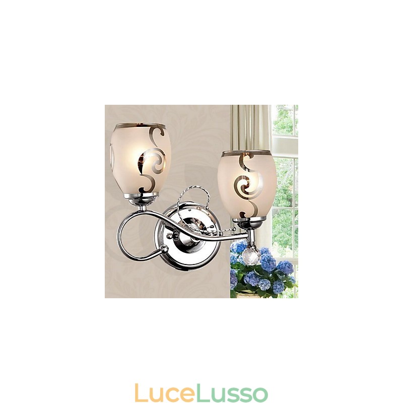 Semplice altra caratteristica per applique da parete con luce ambientale in cristallo