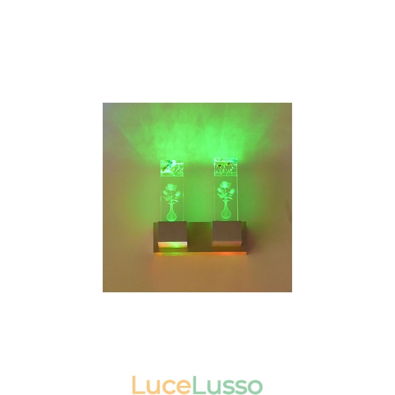 Lampada da parete con luce ambientale multicolore, caratteristica innovativa per mini applique da parete, lampada da parete con luce rosa